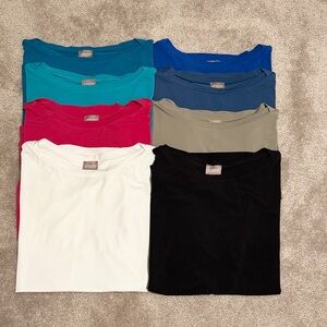Chico's White V-Neck Top with Branded Tag